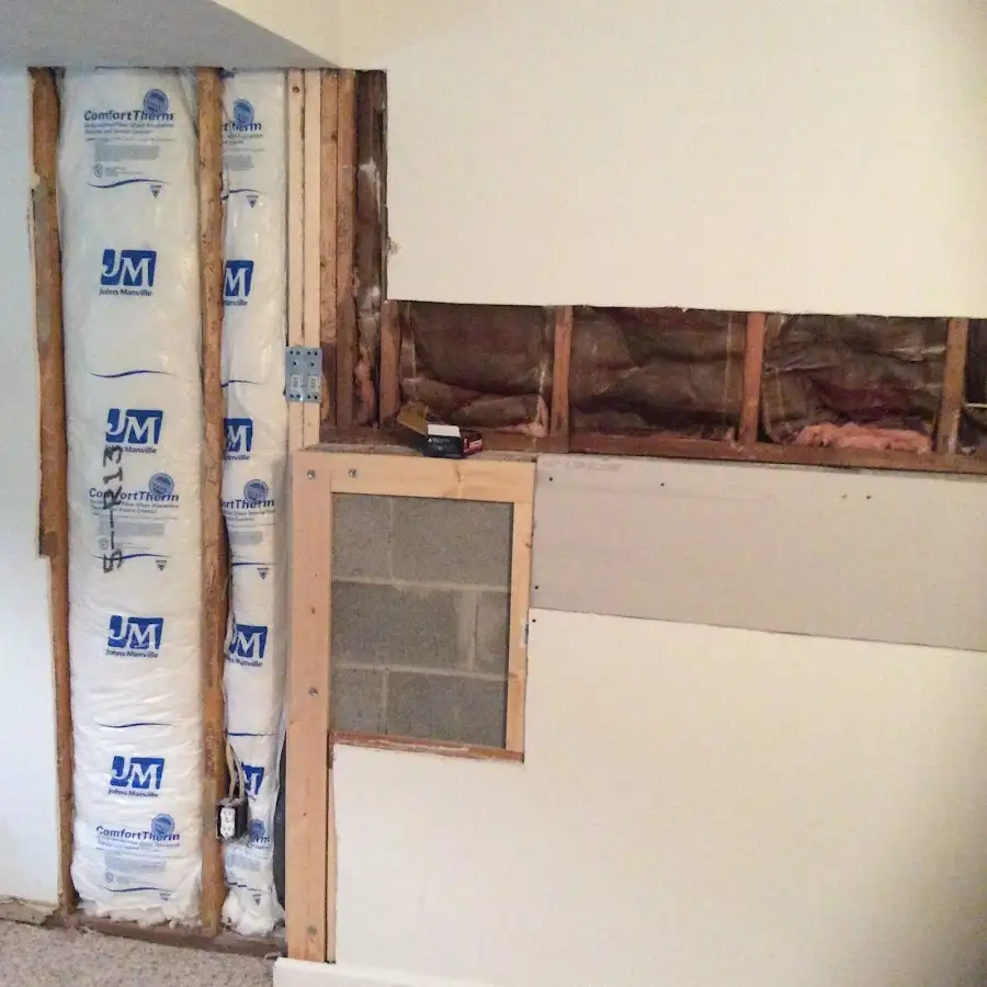 Wall insulation replacement during Odor Removal & Deodorization in Beaver Falls